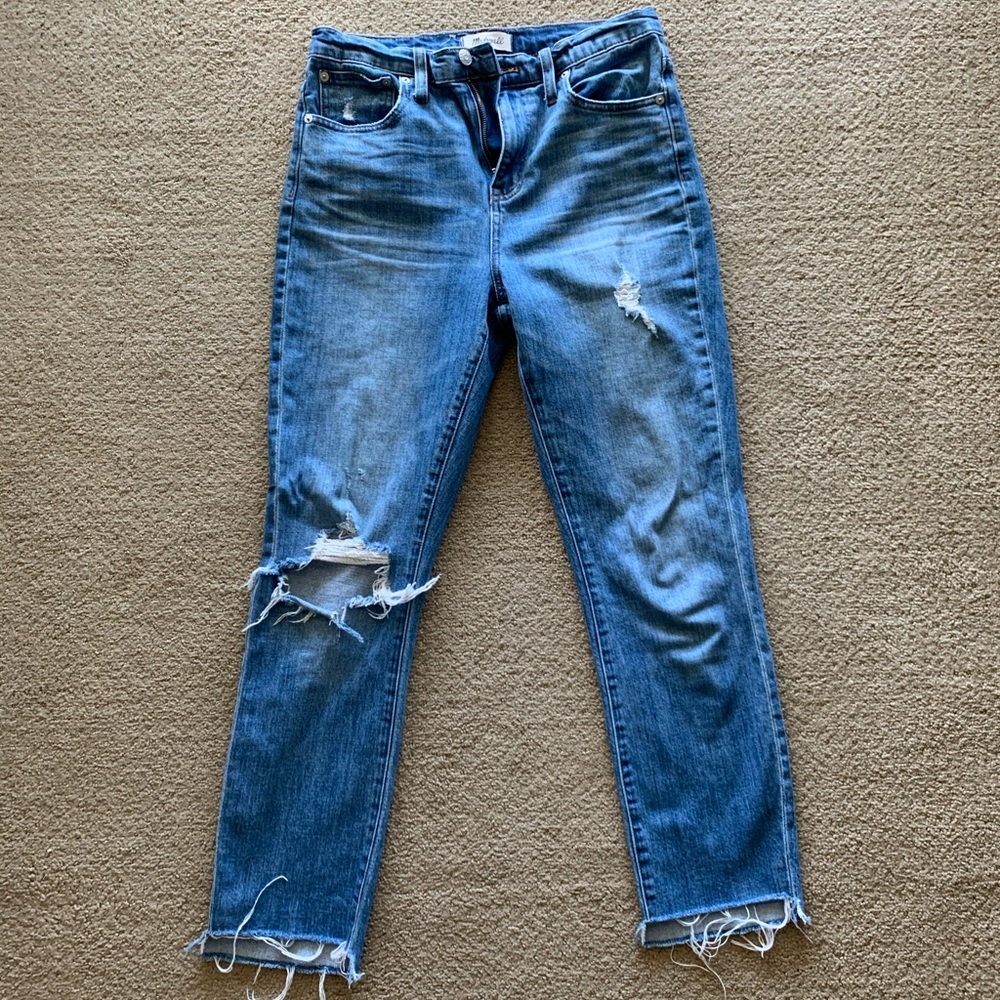 Madewell high rise slim boy Jean
